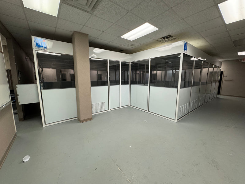 Terra Universal Modular Clean Room Cleanroom 37' x 31' with WhisperFlow Filtration - ISO7/ISO8 - Used Great Condition