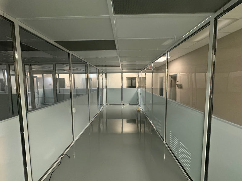 Terra Universal Modular Clean Room Cleanroom 37' x 31' with WhisperFlow Filtration - ISO7/ISO8 - Used Great Condition