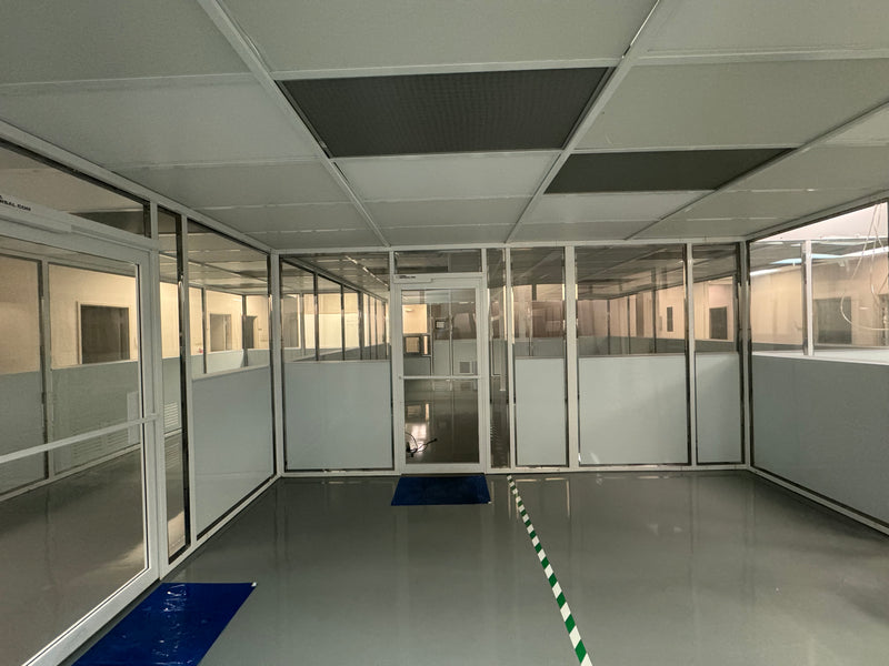 Terra Universal Modular Clean Room Cleanroom 37' x 31' with WhisperFlow Filtration - ISO7/ISO8 - Used Great Condition