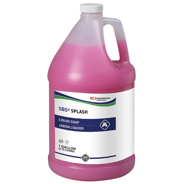 SC Johnson Professional® SBS® Splash Pink Lotion, Pump Top, 1 gal, 4/Case