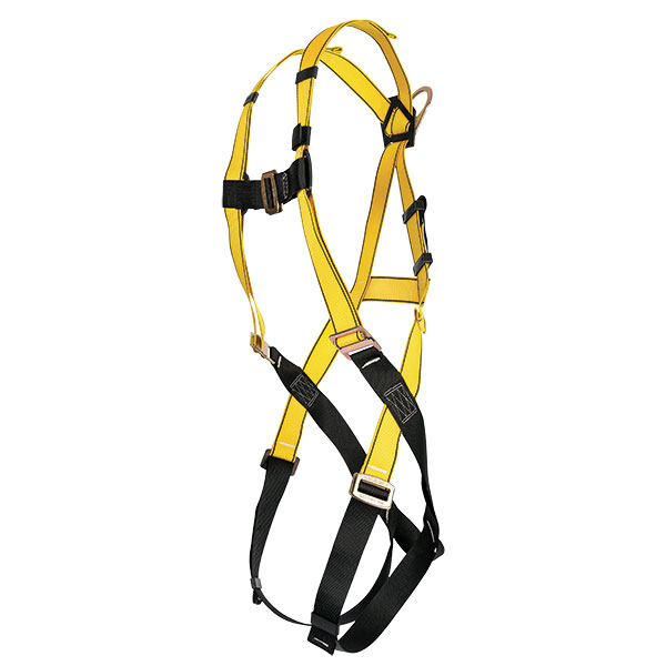 MSA Workman® Harness w/ Qwik-Fit Leg Buckles, Standard, Yellow/Black, 1/Each