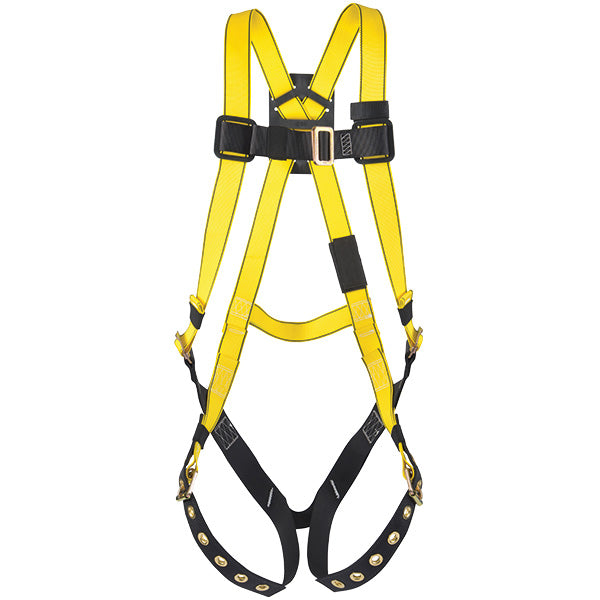 MSA Workman® Harness w/ Tongue Leg Buckles, X-Large, Yellow/Black, 1/Each