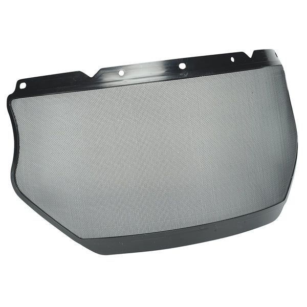 MSA V-Gard® General-Purpose Aluminum Edged Mesh Visor, 8" x 16 1/2" x 0.10", Clear, 1/Each