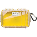 Pelican™ (1040) Micro Case, 7 1/2"L x 5 1/16"W x 2 1/8"D, Yellow, 1/Each
