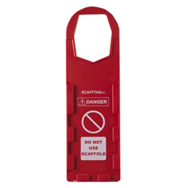 Brady® Scafftag® Holders, "Danger Do Not Use Scaffold", 11 3/4" x 3 1/2", Red, 10/Pkg