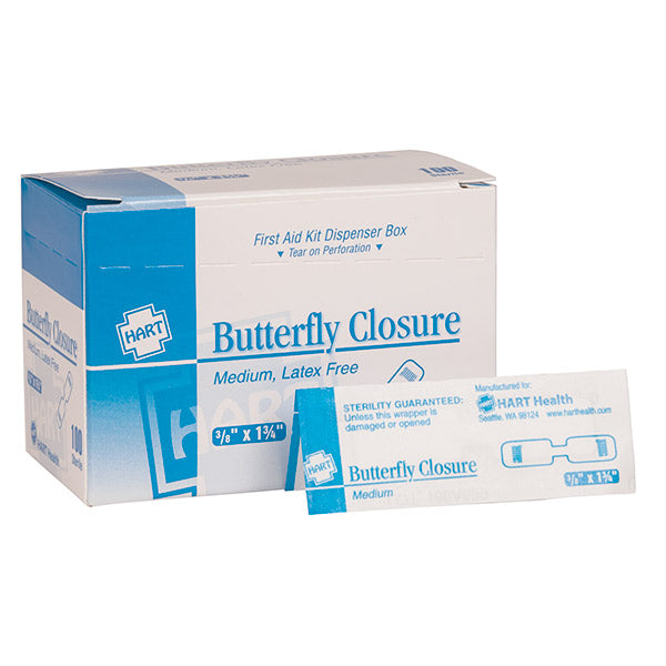 HART Health® Butterfly Closures, Medium, 100/Box