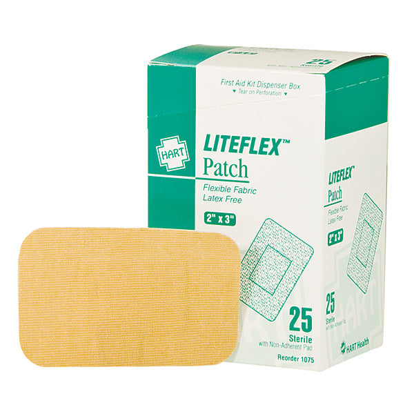 HART Health® Liteflex™ Light Woven Elastic Adhesive Bandage, Patch, 2" x 3", 25/Box