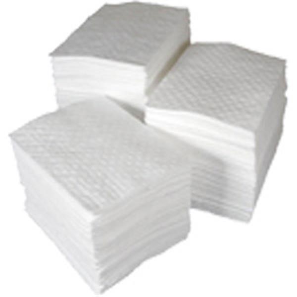 SPC® Basic® Oil Only Heavy Weight Pads, 15" x 17", White, 100/Bale