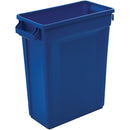 Trust® Svelte® Container, 16 gal, 25"H x 20"W x 10 11/16"D, Blue, 1/Each