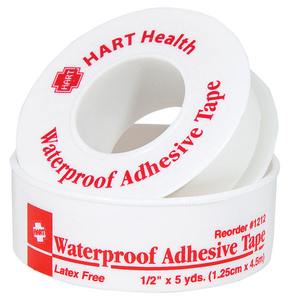 HART Health® Adhesive Cloth Tape, 1/2" x 5 yd, White, 1/Roll