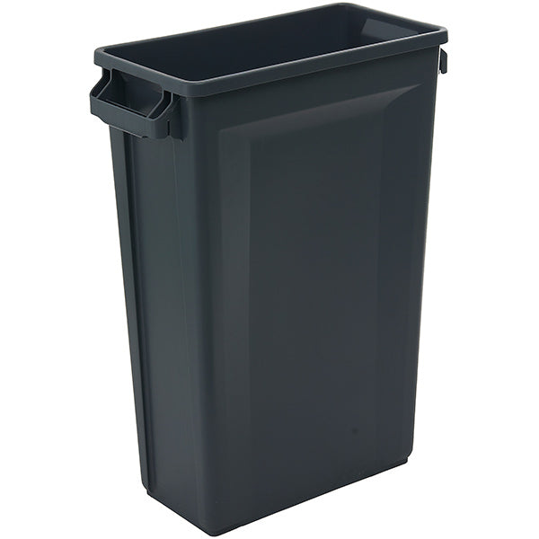 Trust® Svelte® Container, 23 gal, 29 3/4"H x 20"W x 10 3/4"D, Gray, 1/Each