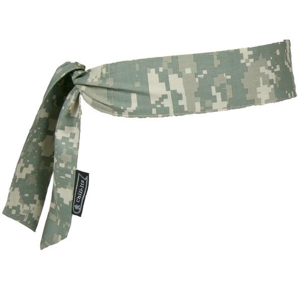 Ergodyne® Chill-Its® 6700 Cooling Bandana, Polymer Crystals, Tie Closure, Camo, 1/Each