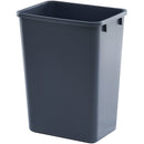 Trust® Soft Waste basket, Large, 10.3 gal, 19 7/8"H x 15 1/4"W x 11"D, Gray, 1/Each