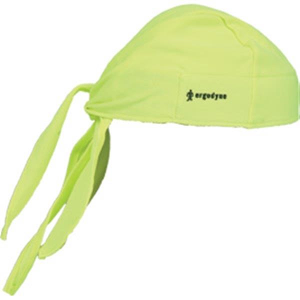 Ergodyne® Chill-Its® 6615 High-Performance Dew Rag, Universal, Lime, 1/Each