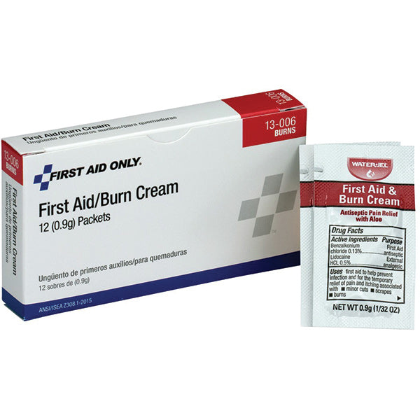 First Aid/Burn Cream (Unitized Refill), 0.9 g, 12/Box