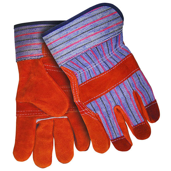 MCR Safety® Split Leather Palm Work Gloves w/ C Grade Shoulder Leathe