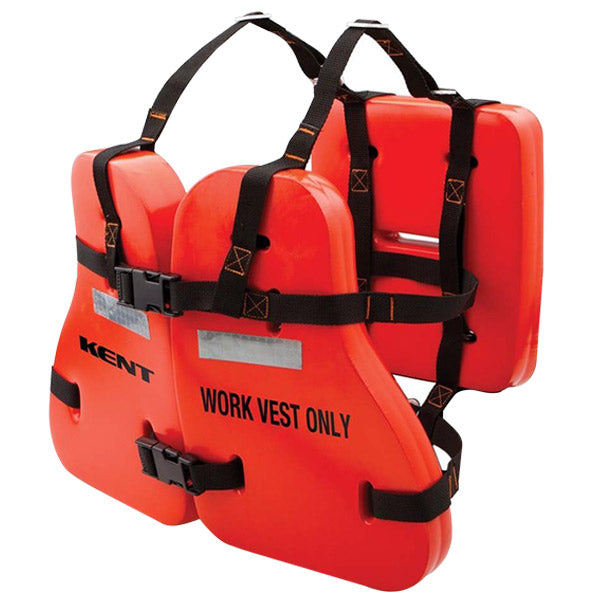 Kent Vinyl Dip Work Vest, Orange, Universal, 1/Each