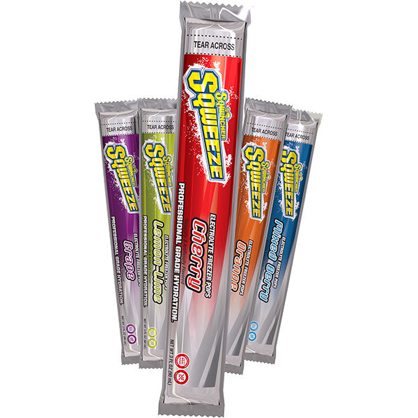Sqwincher® Sqweeze Pops, 3 oz Packs/Yield