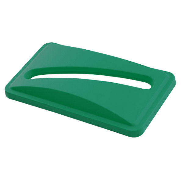 Trust® Svelte® Paper Recycling Top, 2 3/4"H x 20 5/8"W x 11 5/16"D, Green, 1/Each