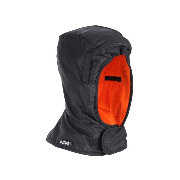 Ergodyne® N-Ferno® 6842 Winter Liner, Dual Layer, Shoulder Length, Economy, Black/Orange, 1/Each