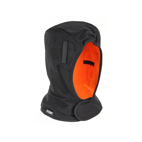 Ergodyne® N-Ferno® 6850 Winter Liner, Dual Layer w/ Warming Pockets, Shoulder Length, Black/Orange, 1/Each