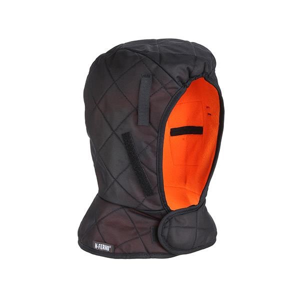 Ergodyne® N-Ferno® Extreme 6867 Extreme Series Winter Liners, Triple Layer w/ Warming Pockets, Shoulder Length, Black/Orange, 1/Each