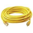Southwire® Polar/Solar® SJEOW Outdoor Extension Cord w/ Lighted End, 12/3 ga, 15 A, 25', Yellow, 1/Each