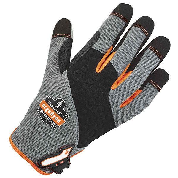 Ergodyne® ProFlex® 710 Heavy-Duty Utility Gloves, Large, Gray, 1/Pair