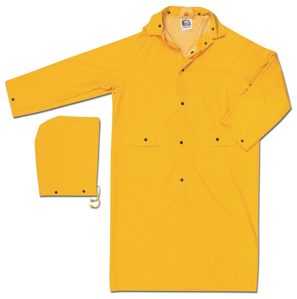 MCR Safety® Classic 2-Piece Raincoat, 2X-Large, Yellow, 1/Each