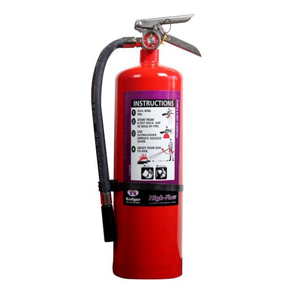 Badger™ Extra High-Flow 10 lb Purple K Fire Extinguisher w/ Wall Hook