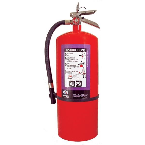 Badger™ Extra High-Flow 20 lb Purple K Fire Extinguisher w/ Wall Hook