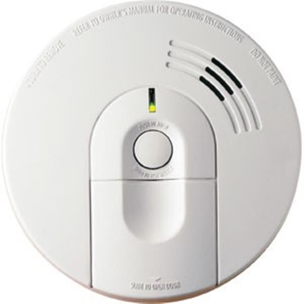 Kidde Firex™ I4618 AC/DC Smoke Alarm w/ Front Loading Battery Door, Smart Hush, & Alarm Memory (Ionization)