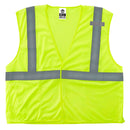 Ergodyne® GloWear® 8210HL Class 2 Solid Mesh Vest, 2X-Large/3X-Large, Lime, 1/Each