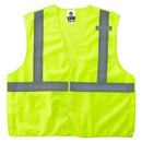 Ergodyne® GloWear® 8215BA Class 2 Solid Mesh Breakaway Vest, Large/X-Large, Lime, 1/Each