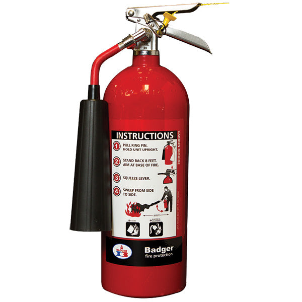 Badger™ Extra 5 lb CO2 Fire Extinguisher w/ Wall Hook