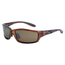 Crossfire® Infinity Premium Safety Eyewear, Crystal Brown Frame, HD Brown Mirror Lens, 1/Each