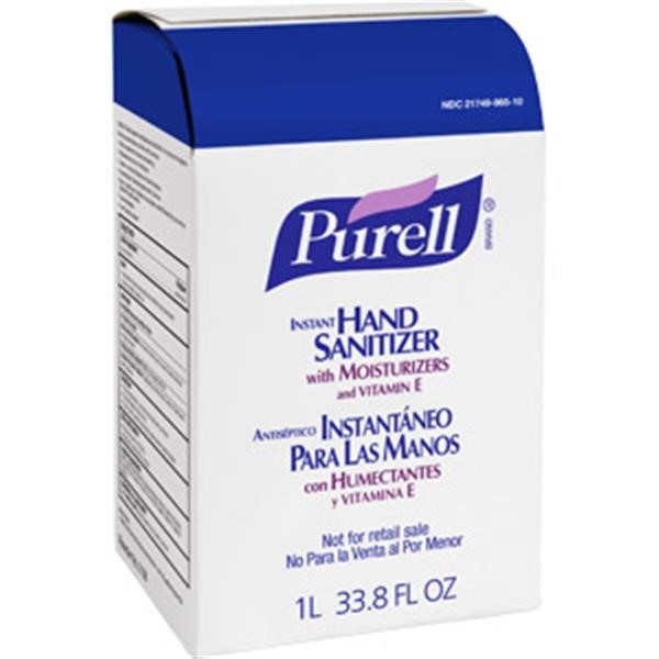 Gojo® Purell® Advanced Instant Hand Sanitizer, 1 L Refill, 8/Case