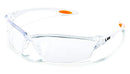 MCR LW210AF Crews Law 2 Safety Glasses Clear Frame Clear Lens Anti-Fog 1 Pair