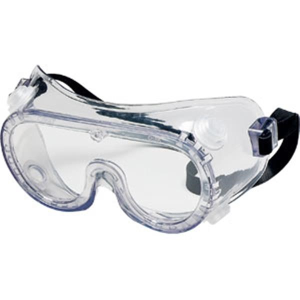 MCR Safety® Chemical Splash Goggles w/ Indirect Vent & Rubber Strap, Anti-Fog, 1/Each