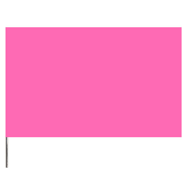 Presco PresGlo Marking Flags, 21", Pink Glo, 1000/Case