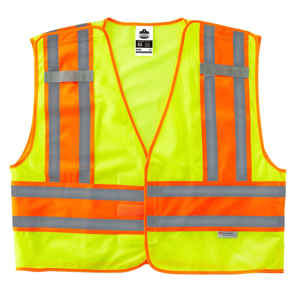 Ergodyne® GloWear® 8245PSV Public Safety Vest, Large/X-Large, Lime, 1/Each