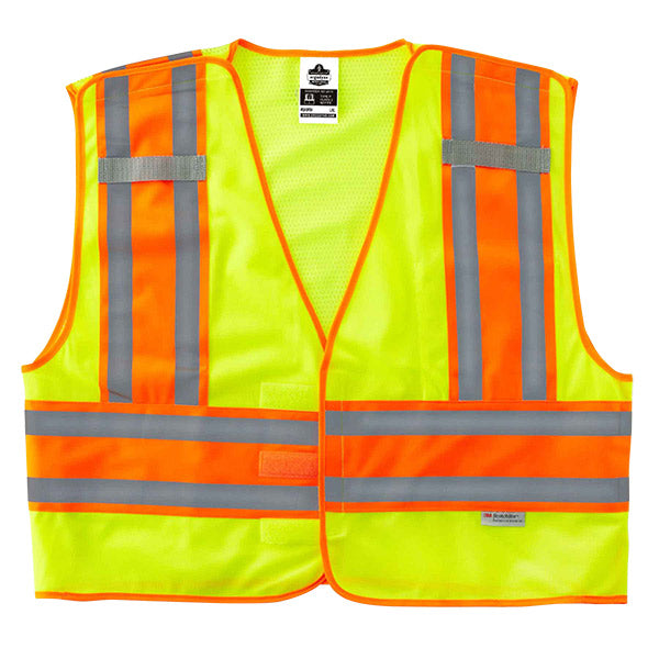 Ergodyne® GloWear® 8245PSV Public Safety Vest, 4X-Large/5X-Large, Lime, 1/Each