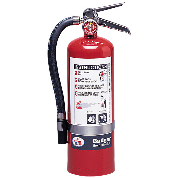 Badger™ Extra 5 lb BC Fire Extinguisher w/ Wall Hook