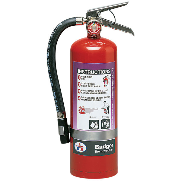 Badger™ Extra 5 lb Purple K Fire Extinguisher w/ Wall Hook