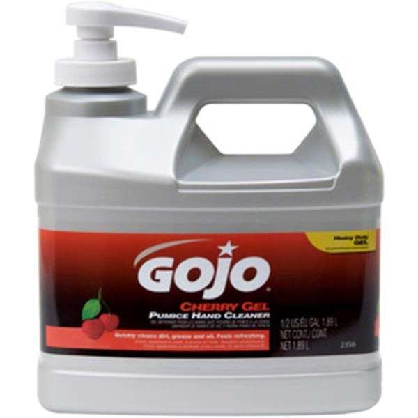 Gojo® Cherry Gel Pumice Hand Cleaner, 0.5 gal Pump Bottle, 1/Each