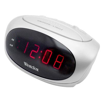 Led 6" Alarm Clock White