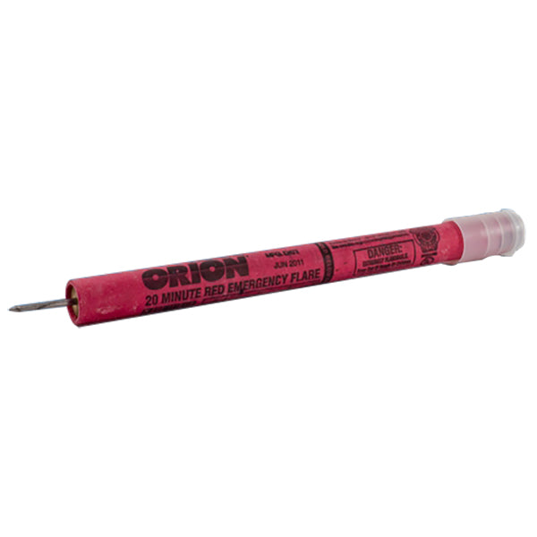 Orion® Red Safety Flares, 20-Minute w/ Spike, 72/Case