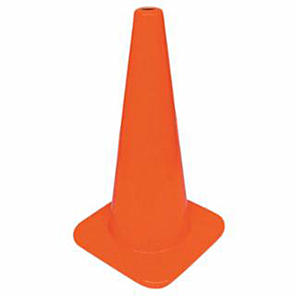 Cortina W Series Traffic Cone, 18", 3 lb, Fluorescent Orange, 1/Each