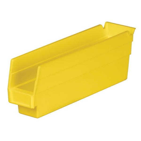 Akro-Mils® Shelf Bin, 11 5/8"L x 4"H x 2 3/4"W, Yellow, 1/Each