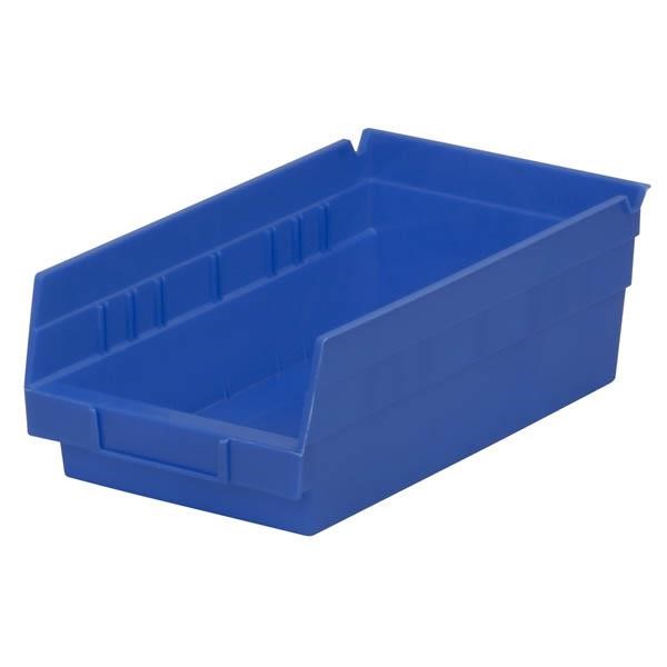 Akro-Mils® Shelf Bin, 11 5/8"L x 4"H x 6 5/8"W, Blue, 1/Each